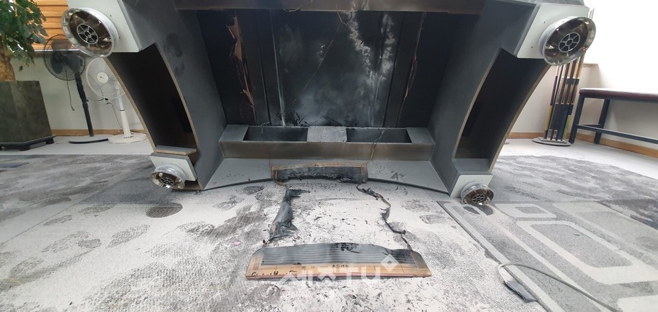 당구대하단부소실. (사진제공=세종시청)