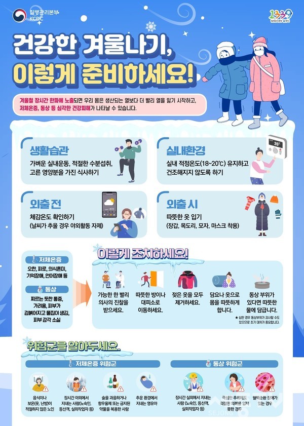 한랭질환 관련 포스터. (사진제공=천안시청)