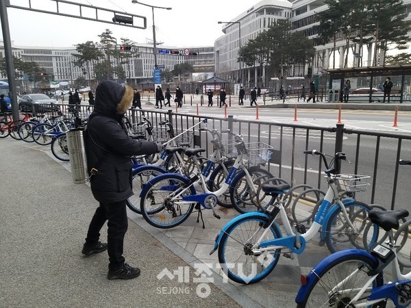어울링 공영자전거소독