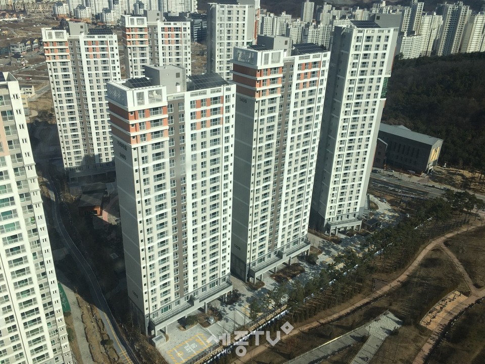 공동주택 신축공사 전경