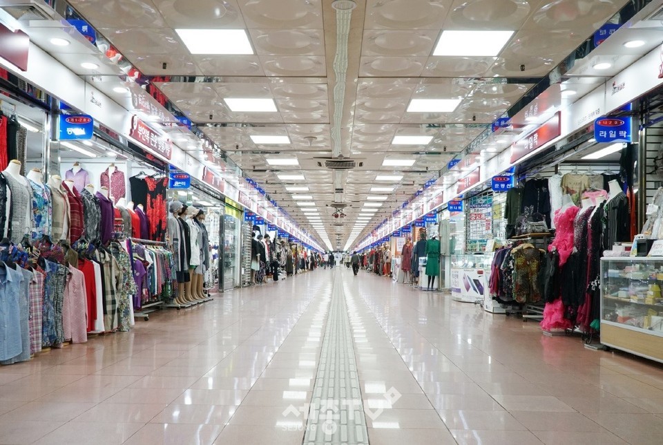 대전역전지하도상가 전경.