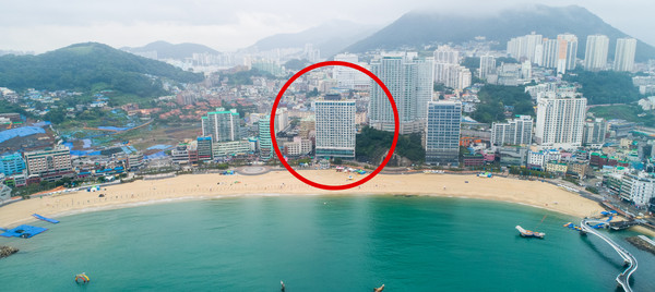 송도해수욕장 베스턴웨스턴호텔 현장. ⓒ부산서구