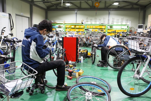 세종시, 공영자전거 '어울링' 정비모습.