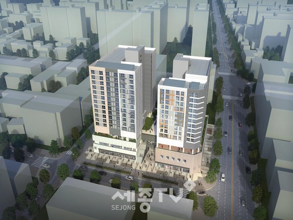 천안두정2행복주택 조감도.(사진제공=천안시청)