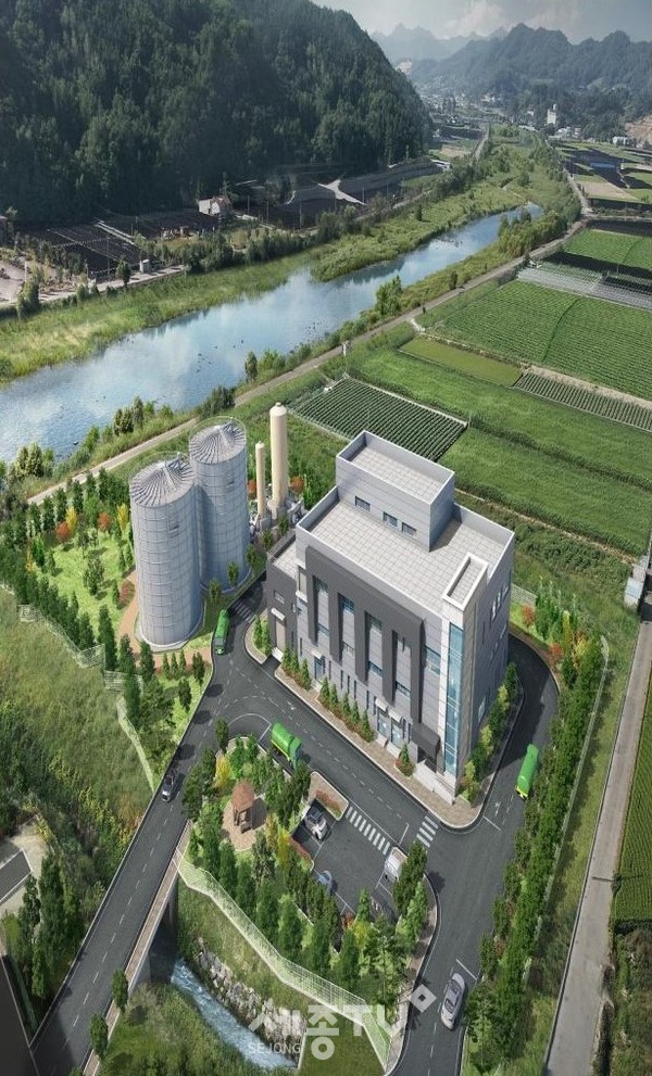 가축분뇨공공처리시설 조감도.