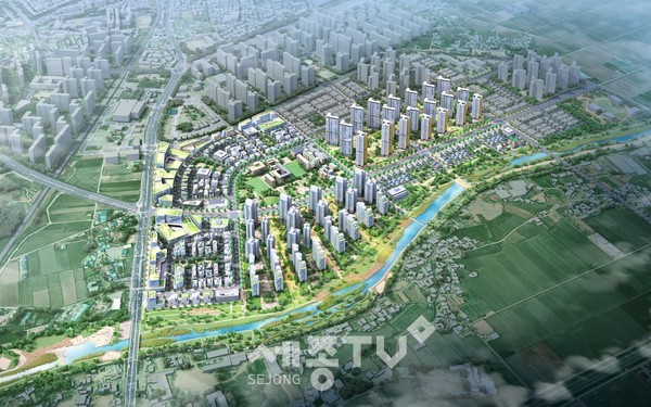 모종샛들지구 도시개발사업 조감도