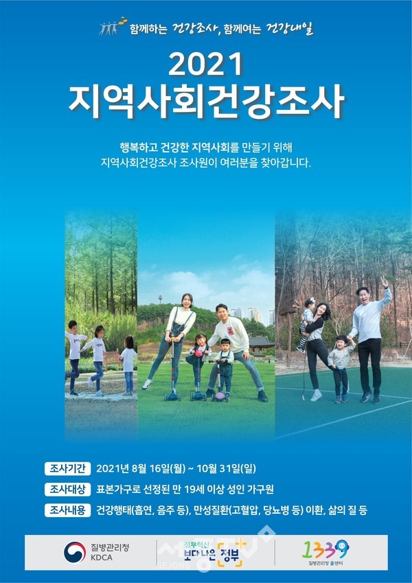 2021 지역사회건강조사 포스터.