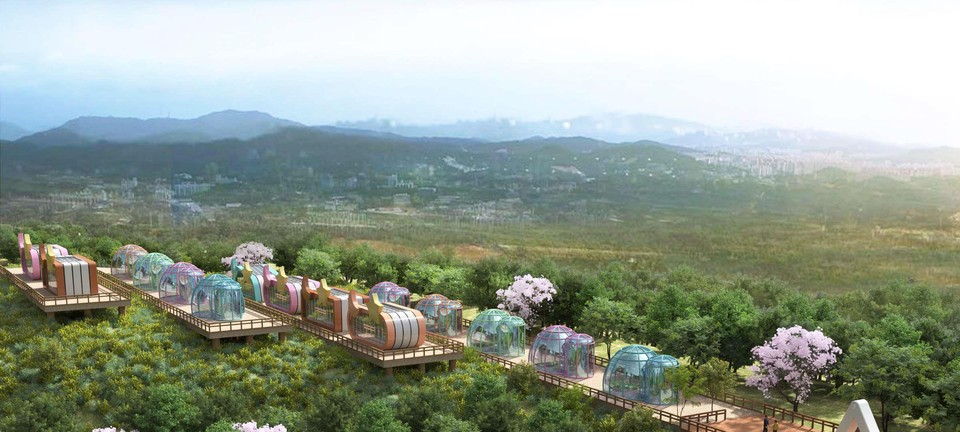 조감도(천장호 하늘향기마을 조성사업)