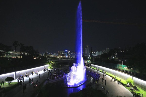 방축천 음악분수