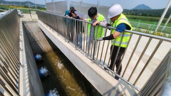 건설교통과 - 금산군, 제원면 저곡리 일원 포평배수펌프장 활용 장마철 수해 예방 총력