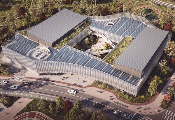 파주시는 오는 10월 운정 다누림 노인·장애인 복지관의 개원을 앞두고 오는 27일부터 다음달 27일까지 시범운영에 나선다고 공지했다. ‘다누림 복지관‘ 조감도./사진=파주시청