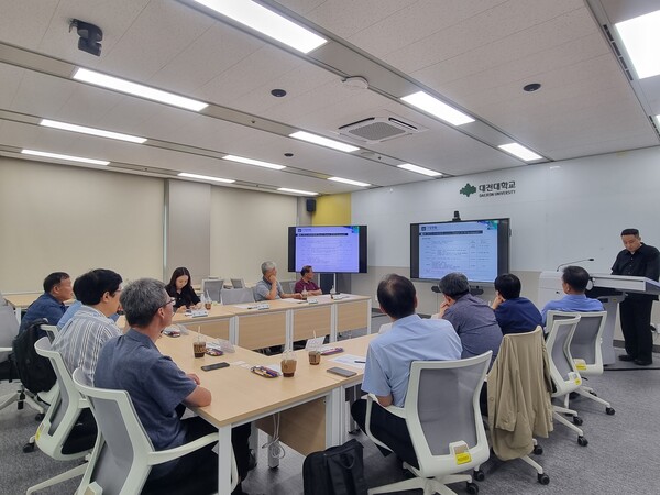 대전대 바이오헬스 혁신융합대학사업단의 2025년 2차 산학협의회 진행 모습/사진제공=대전대