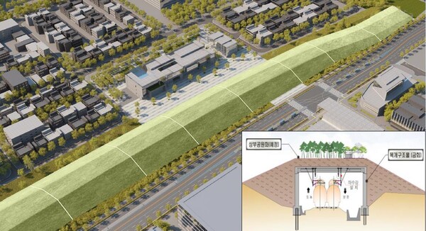 경의중앙선 도농~양정 구간 복개공사 후 조감도/사진제공=국가철도공단