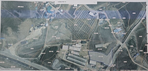 공주시 무릉동 마을 위성사진/사진제공=무릉동 주민