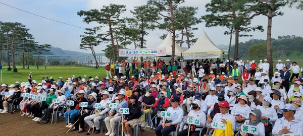 대전·충남 행정통합 기원 파크골프대회 개최 모습/사진제공=충남도청
