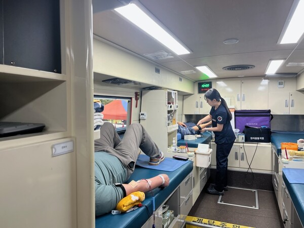 사랑의 헌혈운동 동참 모습/사진제공=대전시청