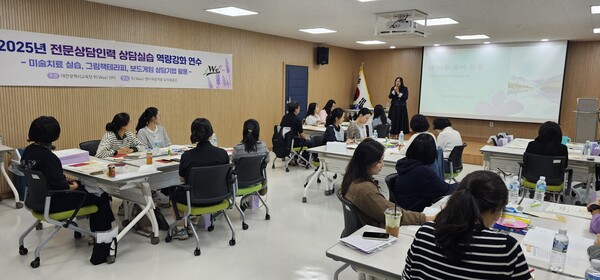 전문상담인력 상담 실습 역량 강화 연수 모습/사진제공=대전시교육청