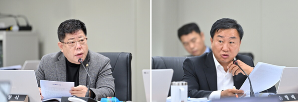 파주시의회(의장 박대성)은 20일 지난 17일 발의된 소속 의원들의 조례안을 해당 상임위에 넘겨 심사·의결을 독려했다. /사진 왼쪽부터 오창식·손형배 의원. (사진=세종TV DB)