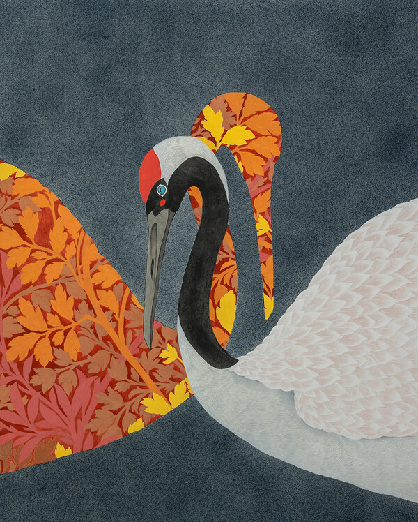 목원대 박사과정 중국화가 4인 개인전 출품 작품.(이가붕, 대응, 130 x 160cm, 장지에 채색, 2024)/사진제공=목원대