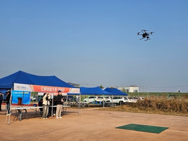 ‘제4회 충청남도 공무원 드론 조종 경진대회’ 진행 모습/사진제공=충남도청