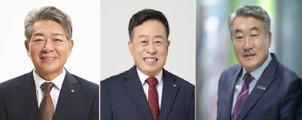 동천안농협 조덕현 조합장, 예산중앙농협 박노춘 조합장, 부여축협 정만교 조합장./사진제공=충남세종농협